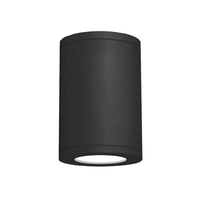 WAC Lighting Tube 11.75" Wet Rated LED Flush Mount 2700K Narrow Beam in Black WAC Lighting Tube 11.75" Wet Rated LED Flush Mount 2700K Narrow Beam in Black