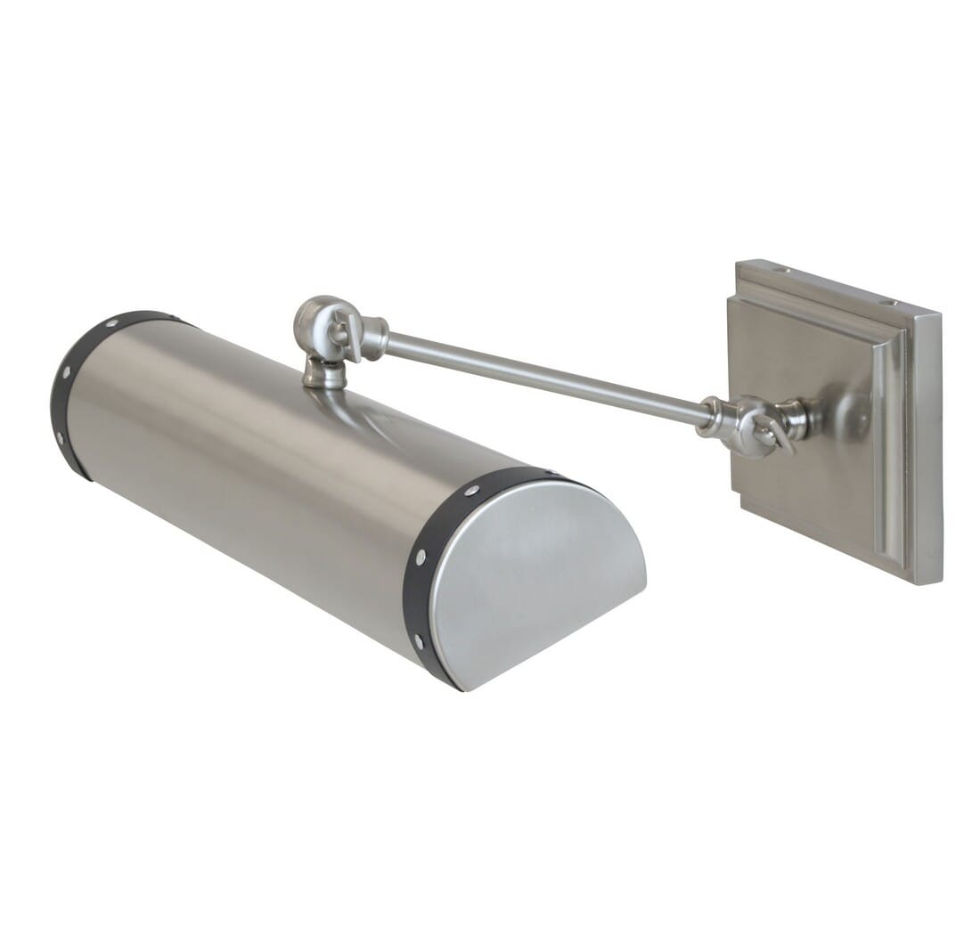House of Troy Steamer 16" LED Picture Light in Satin Nickel/Black