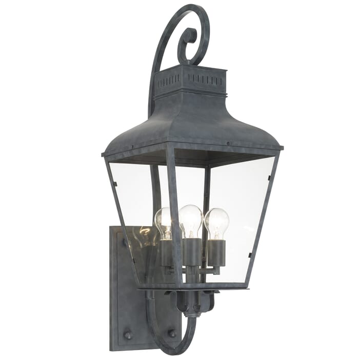Crystorama Dumont 3-Light 32" Outdoor Wall Light in Graphite Crystorama Dumont 3-Light 32" Outdoor Wall Light in Graphite