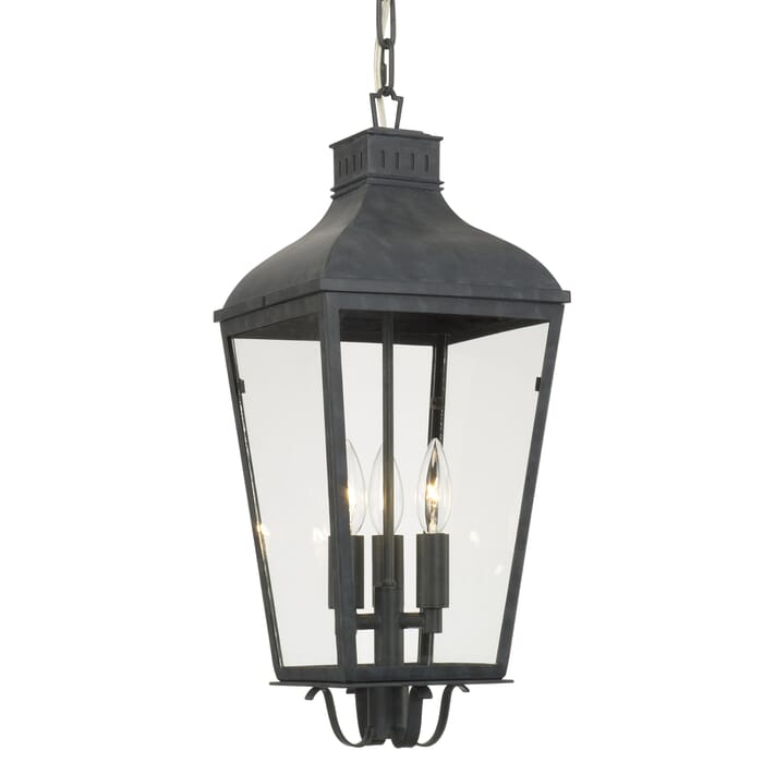 Crystorama Dumont 3-Light 22" Outdoor Hanging Light in Graphite Crystorama Dumont 3-Light 22" Outdoor Hanging Light in Graphite