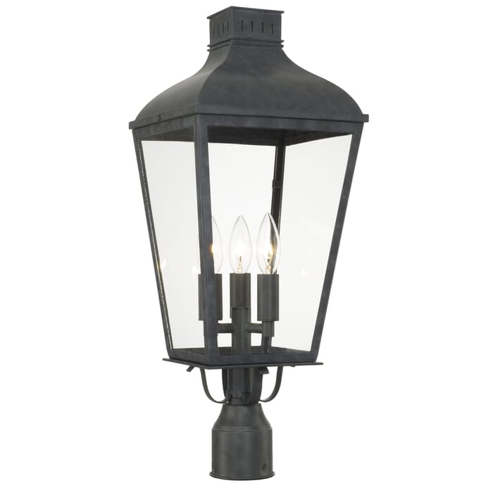 Crystorama Dumont 3-Light 23" Outdoor Post Light in Graphite Crystorama Dumont 3-Light 23" Outdoor Post Light in Graphite