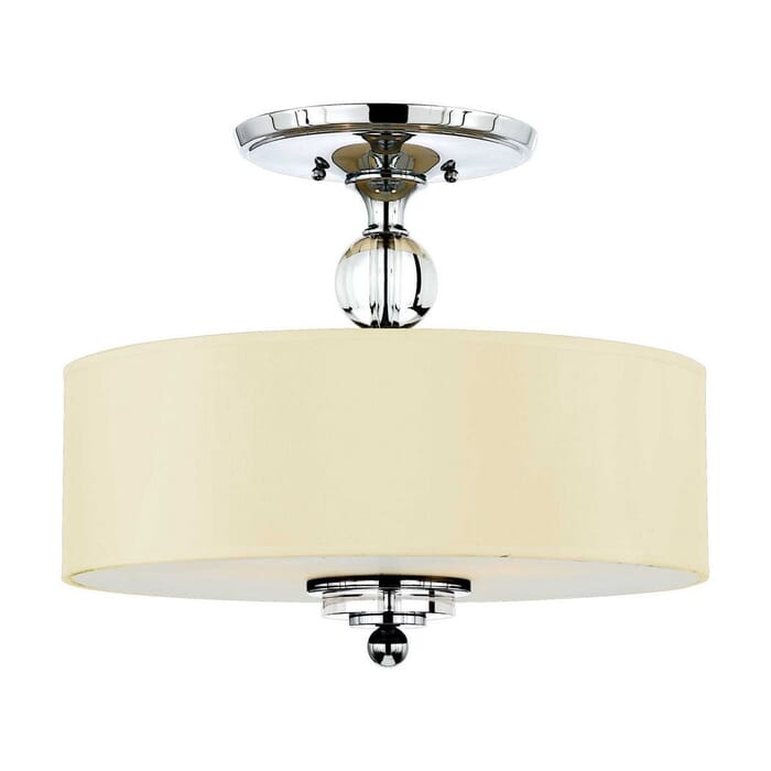 Quoizel Downtown 3-Light 17" Ceiling Light in Polished Chrome Quoizel Downtown 3-Light 17" Ceiling Light in Polished Chrome