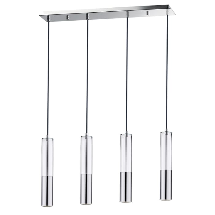 Torch 4-Light LED Linear Pendant in Polished Chrome Torch 4-Light LED Linear Pendant in Polished Chrome