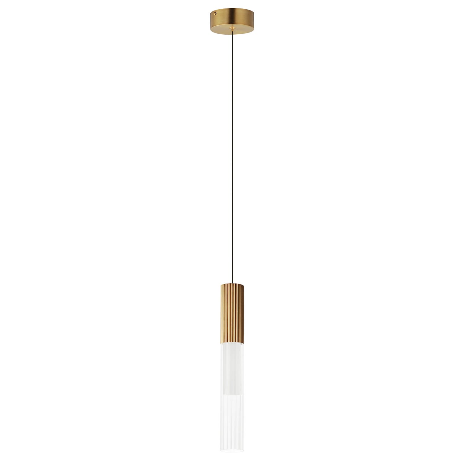 Reeds 1-Light LED Pendant in Gold