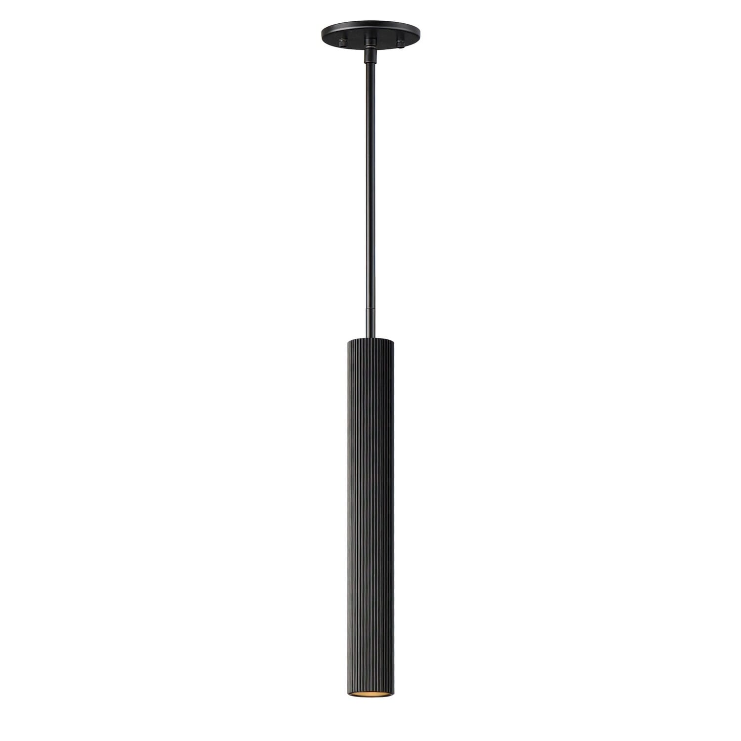 Reeds 1-Light LED Pendant in Black