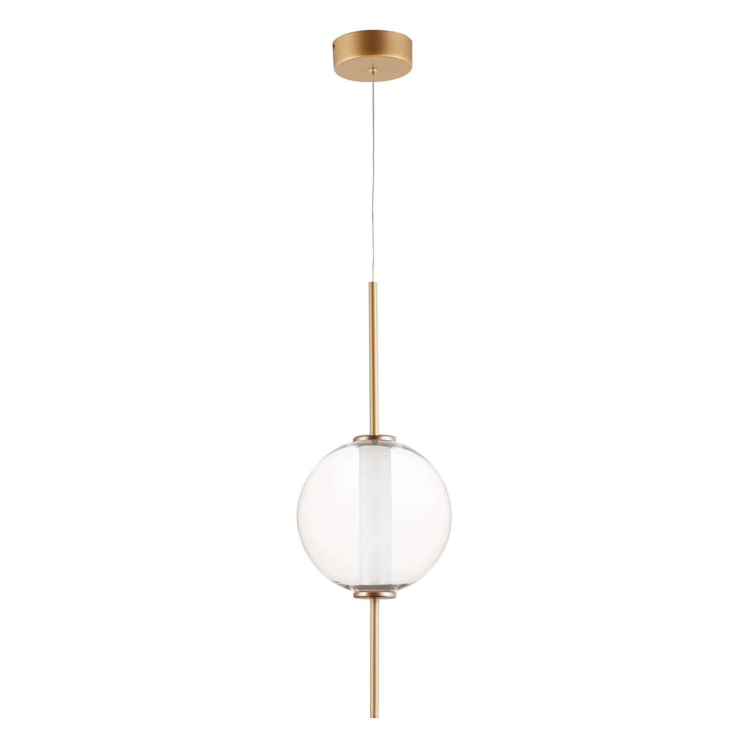 Axle 1-Light LED Pendant in Gold