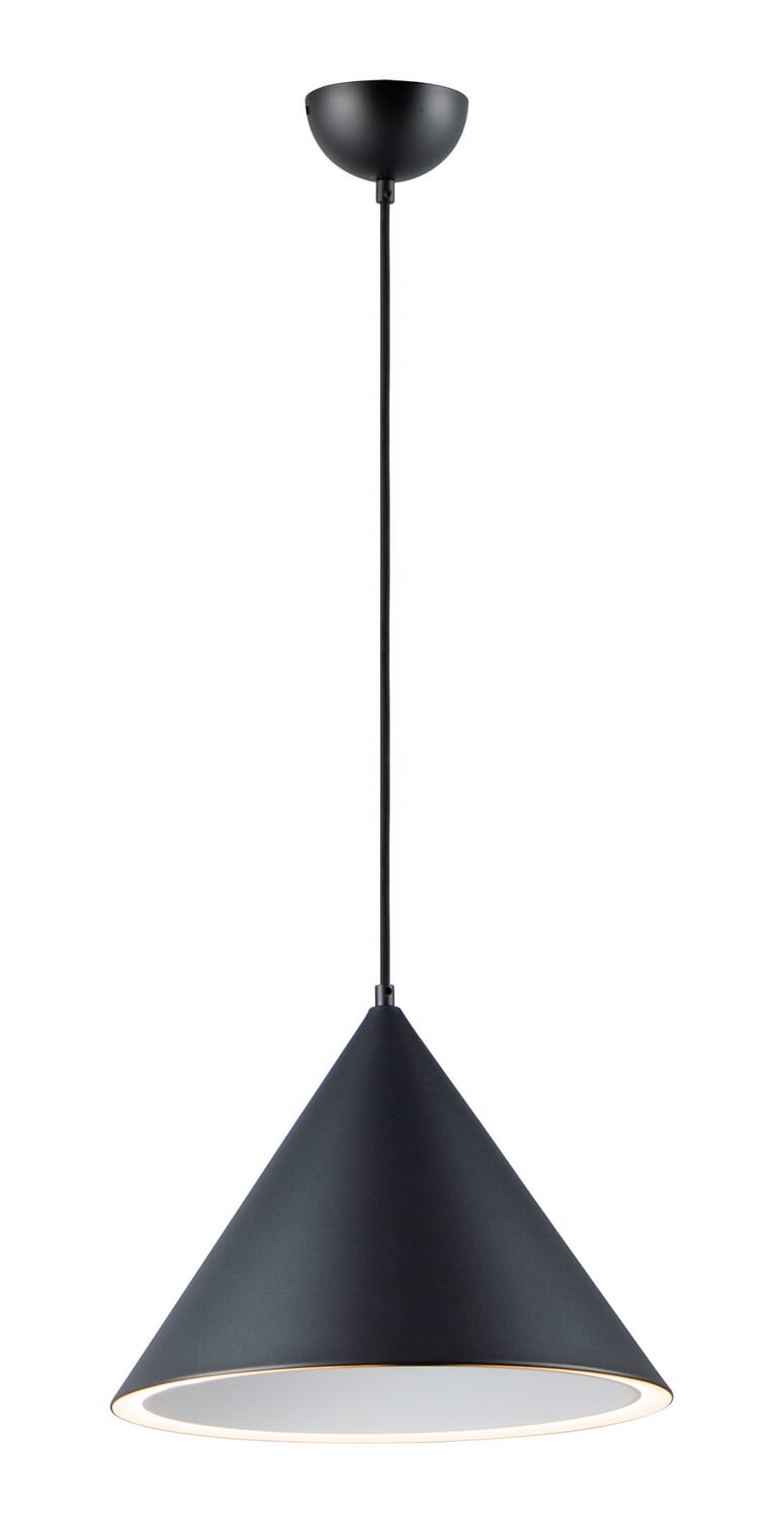 Abyss 1-Light LED Pendant in Black