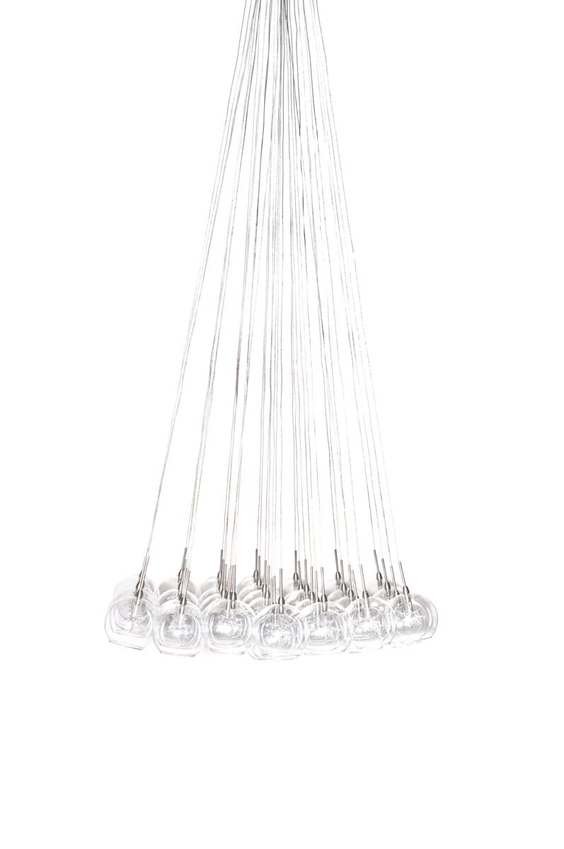 ET2 Starburst 37-Lt. Pendant,Satin Nickel / Polished Chrome