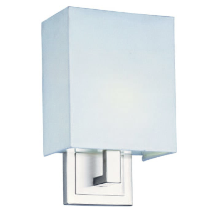 ET2 Edinburgh LED 2-Light White Glass Wall Sconce in Satin Nickel ET2 Edinburgh LED 2-Light White Glass Wall Sconce in Satin Nickel