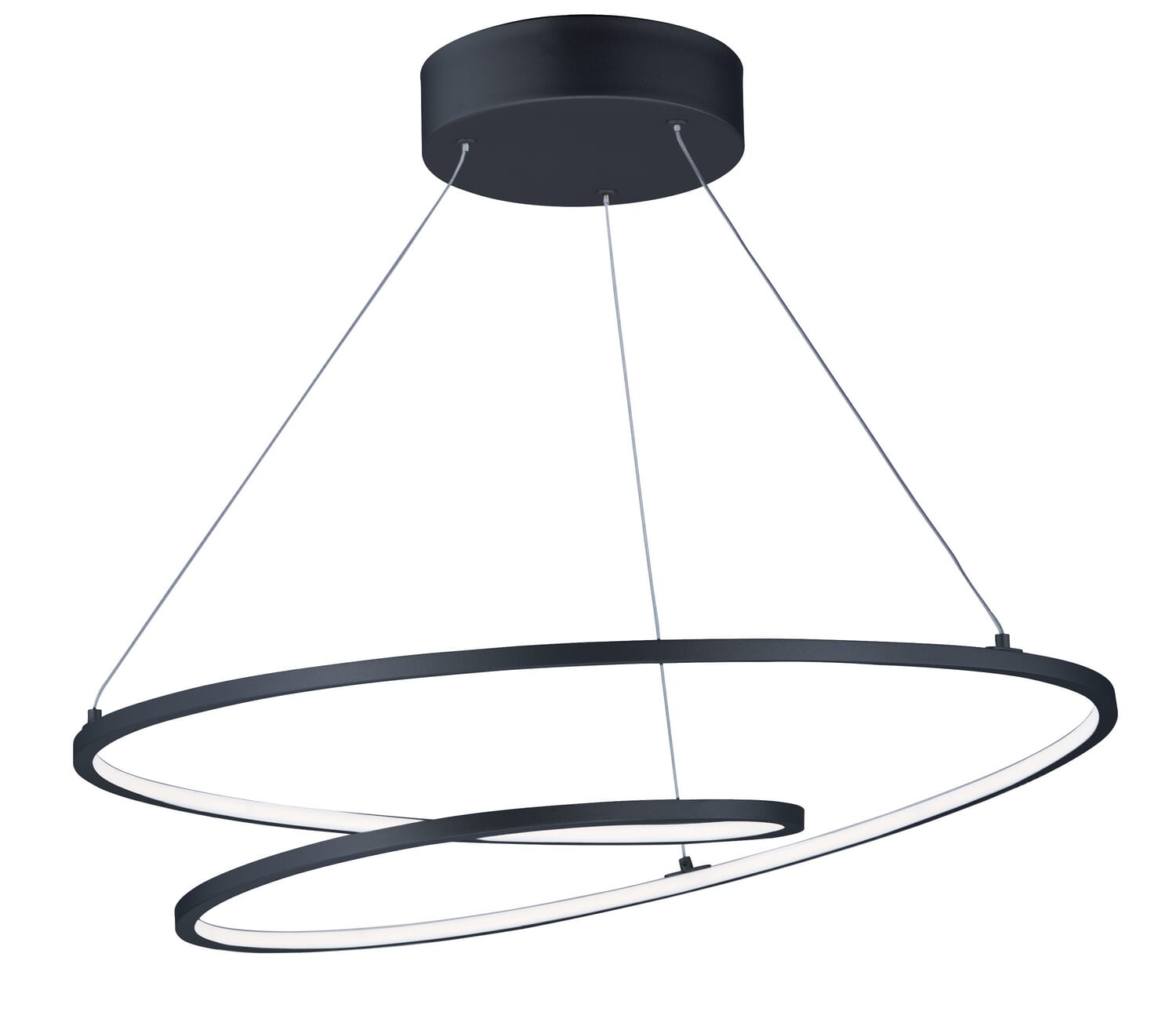 Cycle 1-Light LED Pendant in Black