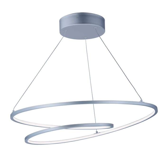 ET2 Cycle 25.25" Entry Foyer Pendant in Matte Silver ET2 Cycle 25.25" Entry Foyer Pendant in Matte Silver