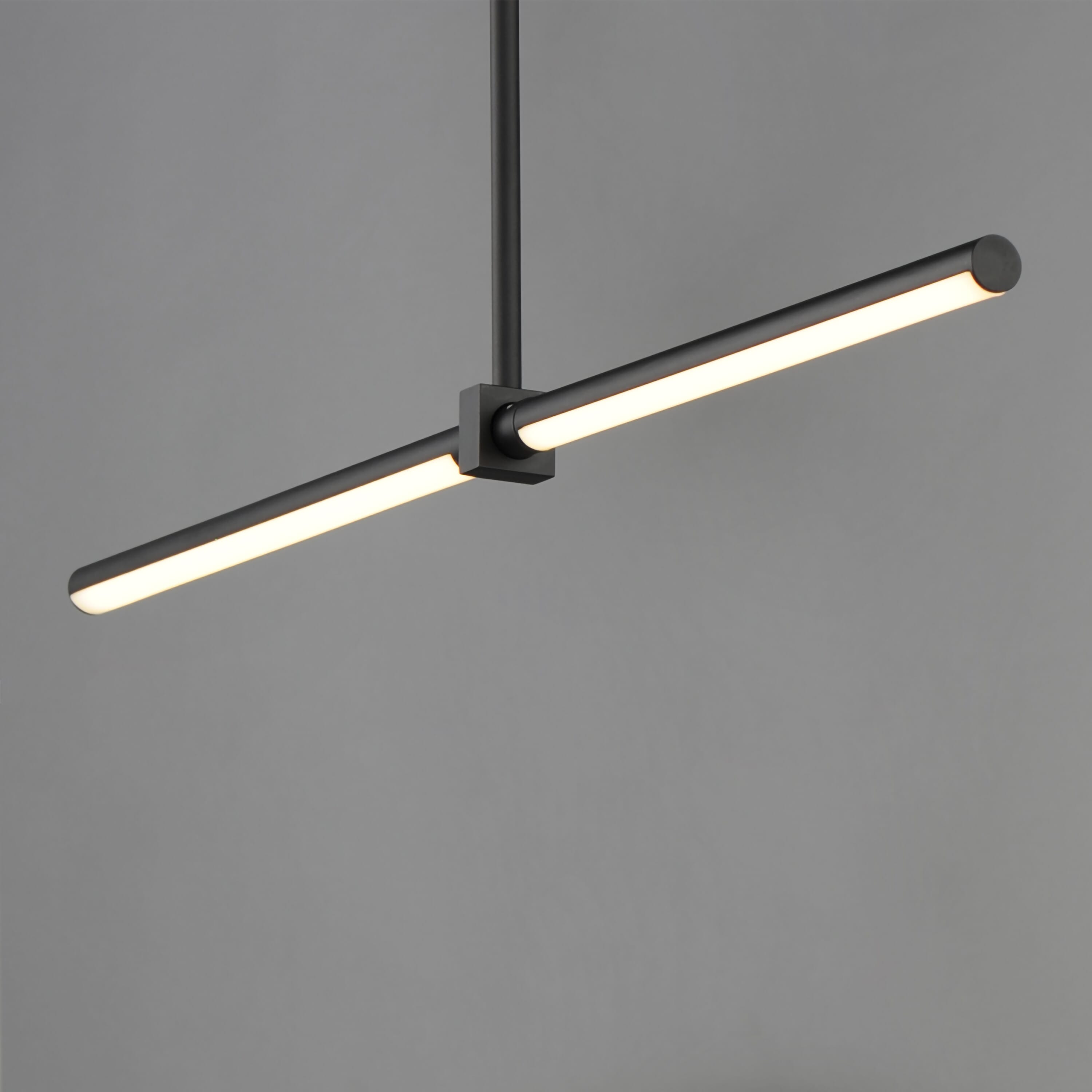 ET2 Lighting Dorian 2-Light Linear Pendant in Black