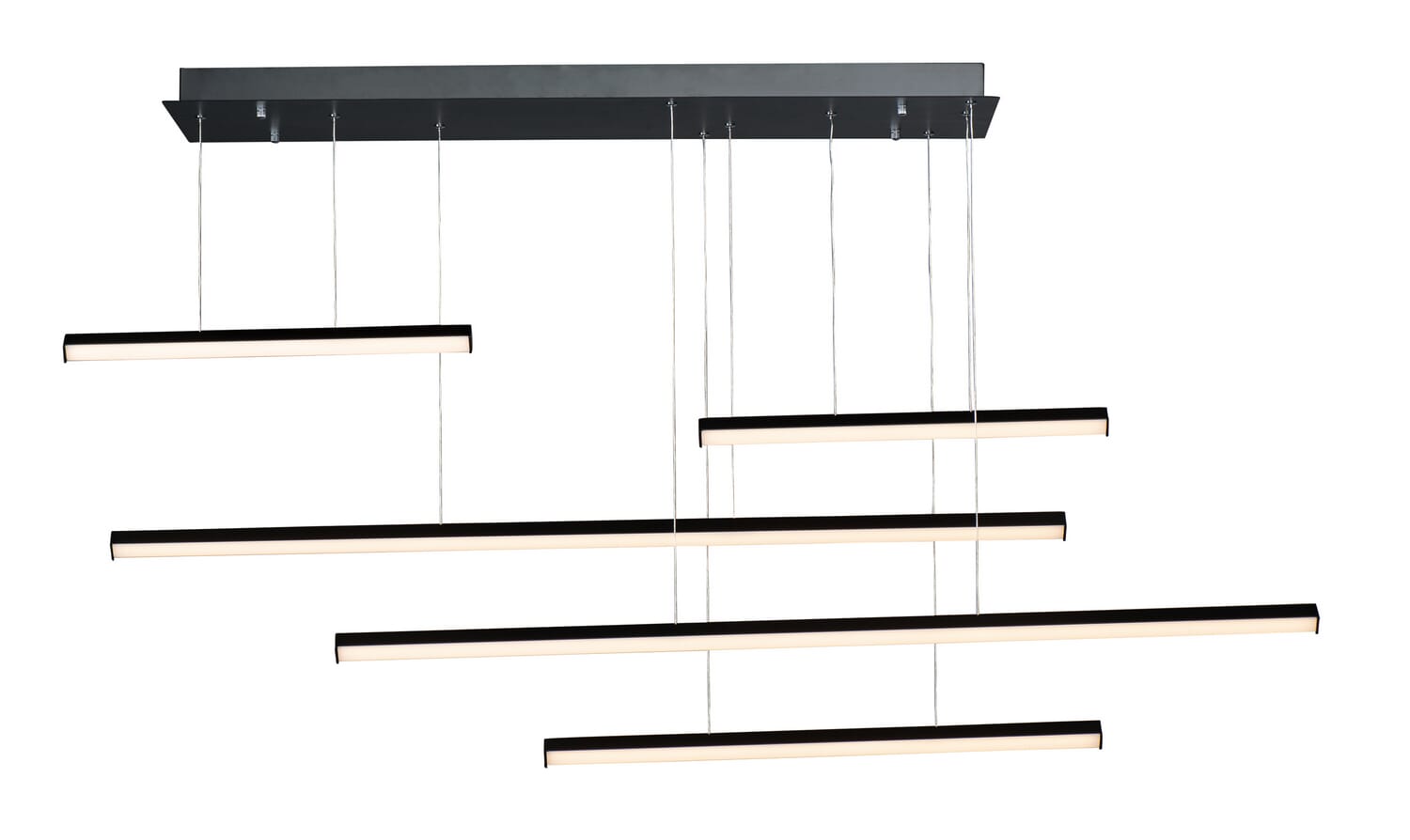 Hover 5-Light LED Pendant in Black