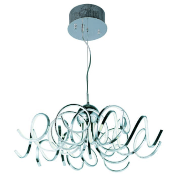 ET2 Chaos 34" 9-Light Pendant in Polished Chrome ET2 Chaos 34" 9-Light Pendant in Polished Chrome
