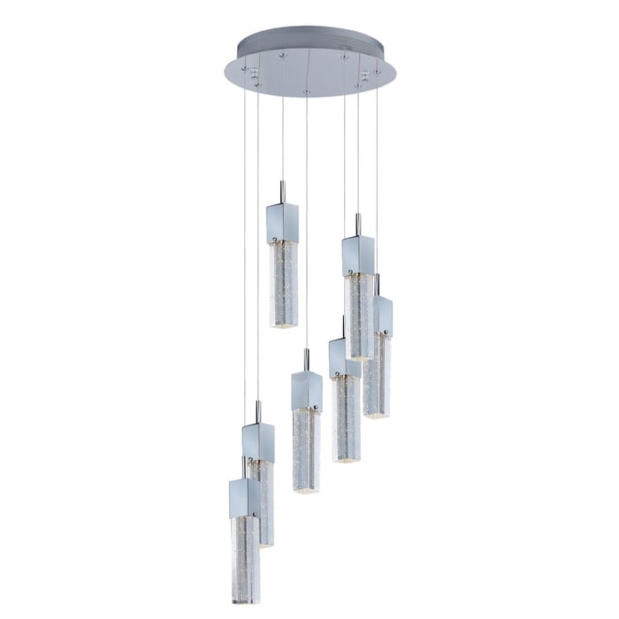 ET2 Fizz III 7-Light Single Pendant, Polished Chrome ET2 Fizz III 7-Light Single Pendant, Polished Chrome