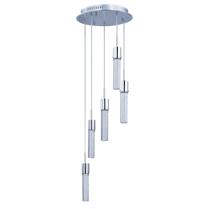 ET2 Fizz IV 5-Light Multi-Light Pendant, Polished Chrome ET2 Fizz IV 5-Light Multi-Light Pendant, Polished Chrome