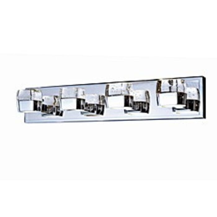 ET2 Volt LED 27" 8-Light Bathroom Vanity Light in Polished Chrome ET2 Volt LED 27" 8-Light Bathroom Vanity Light in Polished Chrome