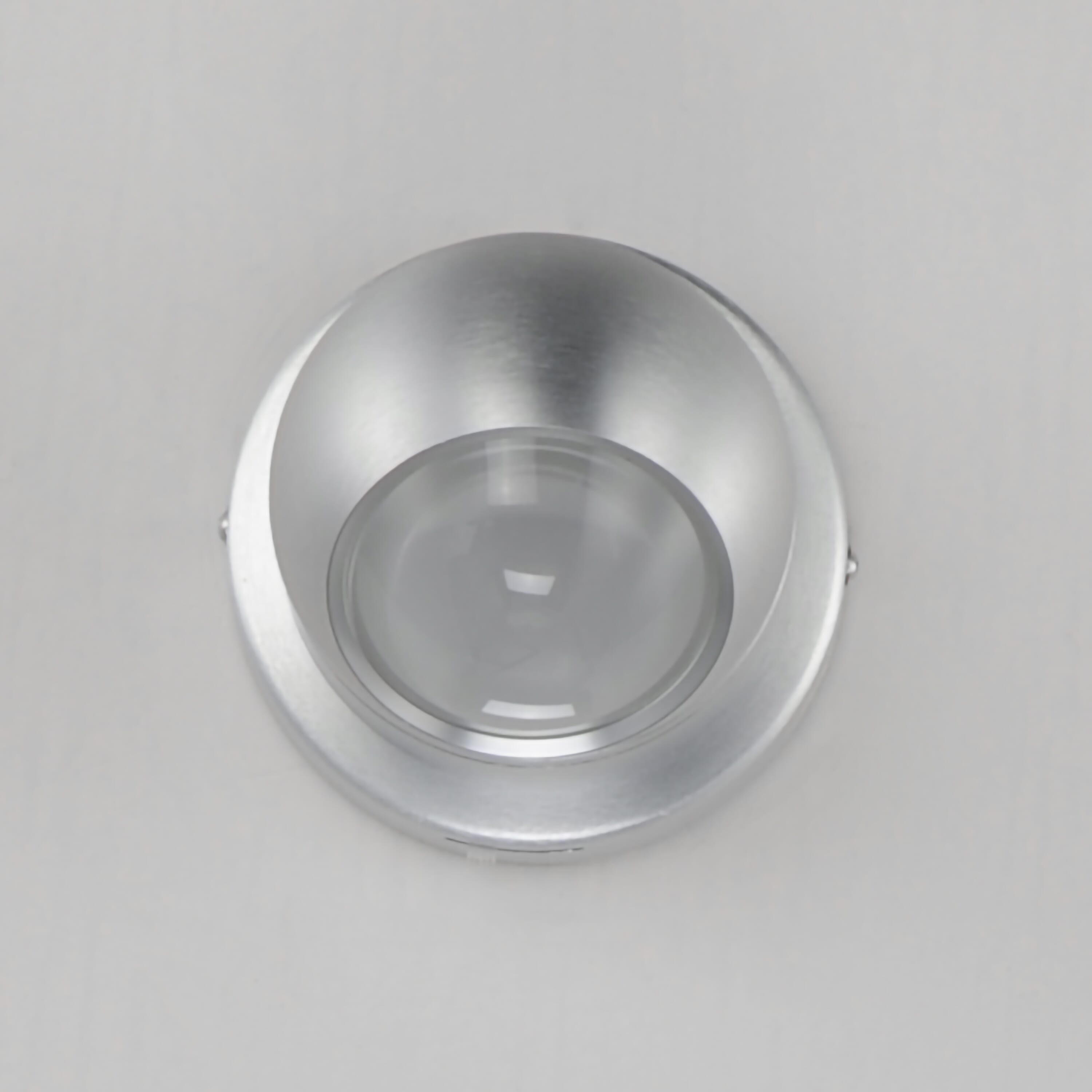 ET2 Lighting Nodes 1-Light Flush Mount in Brushed Aluminum