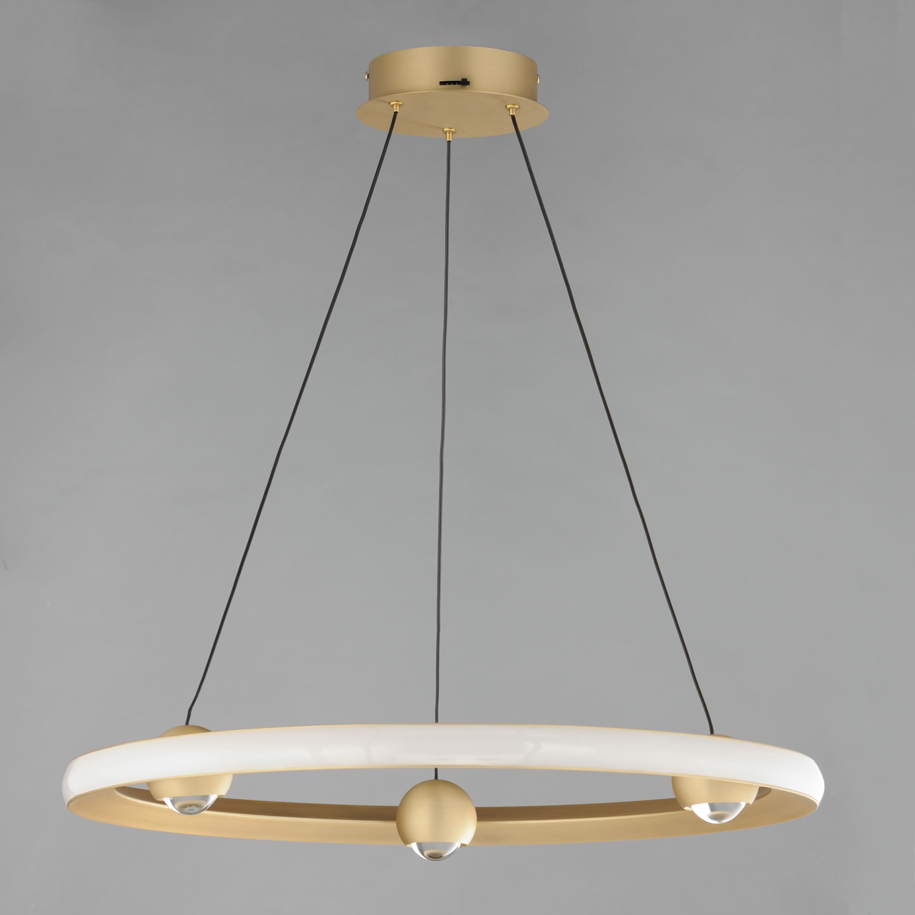 ET2 Lighting Nodes 1-Light Ring Pendant in Gold