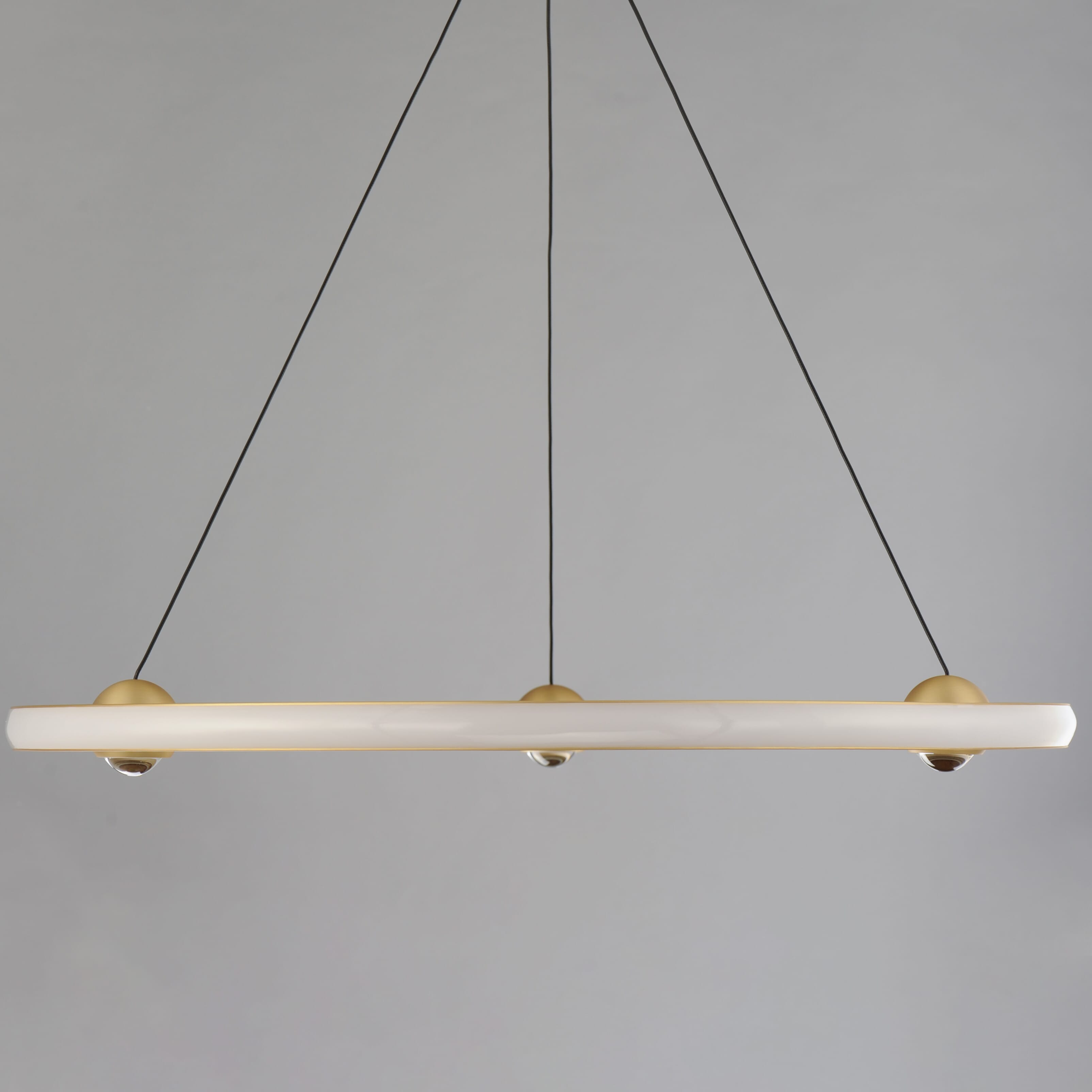 ET2 Lighting Nodes 1-Light Ring Pendant in Gold