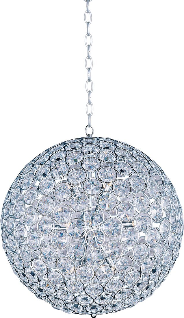 ET2 Brilliant 24"" 12-Light Crystal Pendant in Polished Chrome -  ET2 Lighting, E24017-20PC