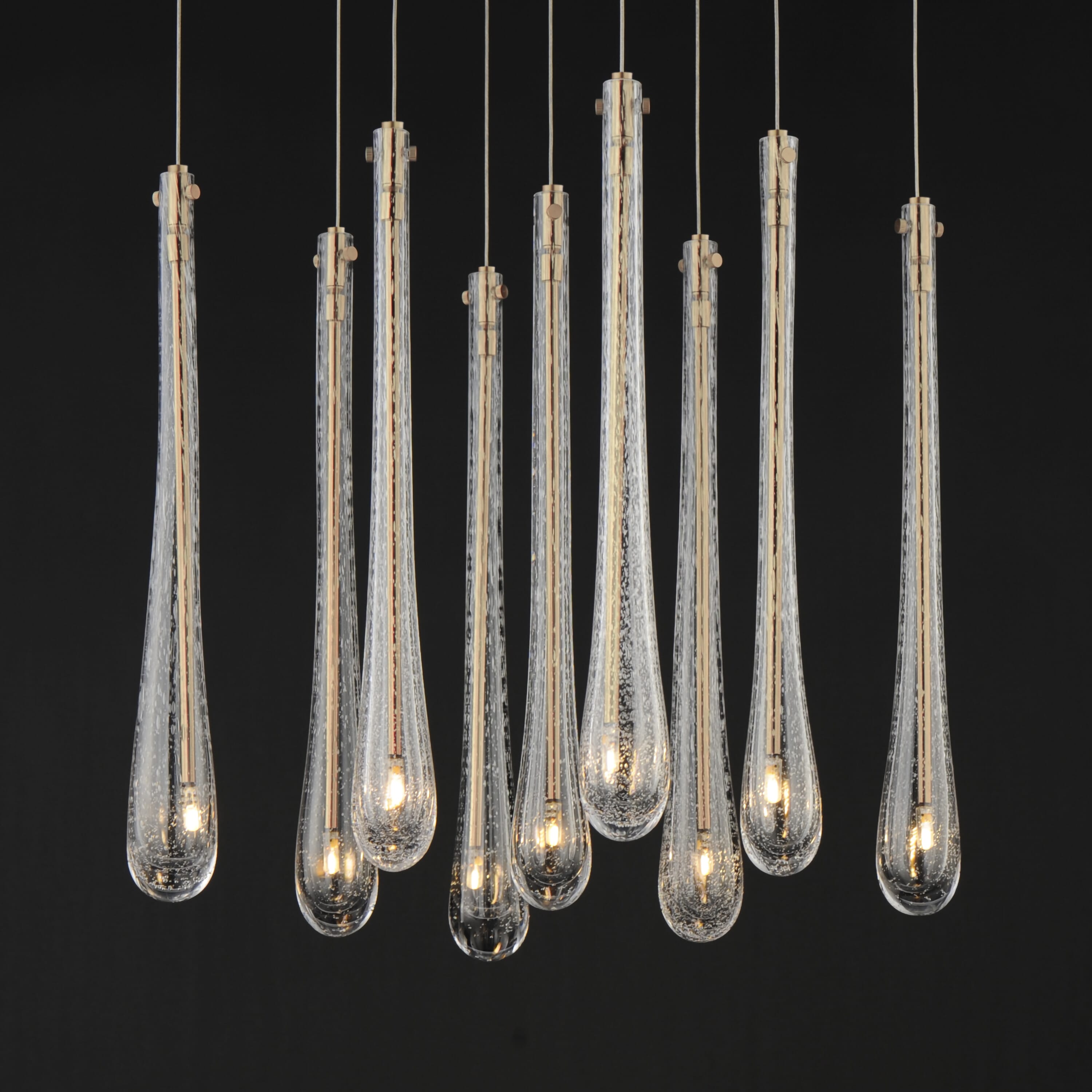 ET2 Lighting Stillo 9-Light Multi-Light Pendant in Gold