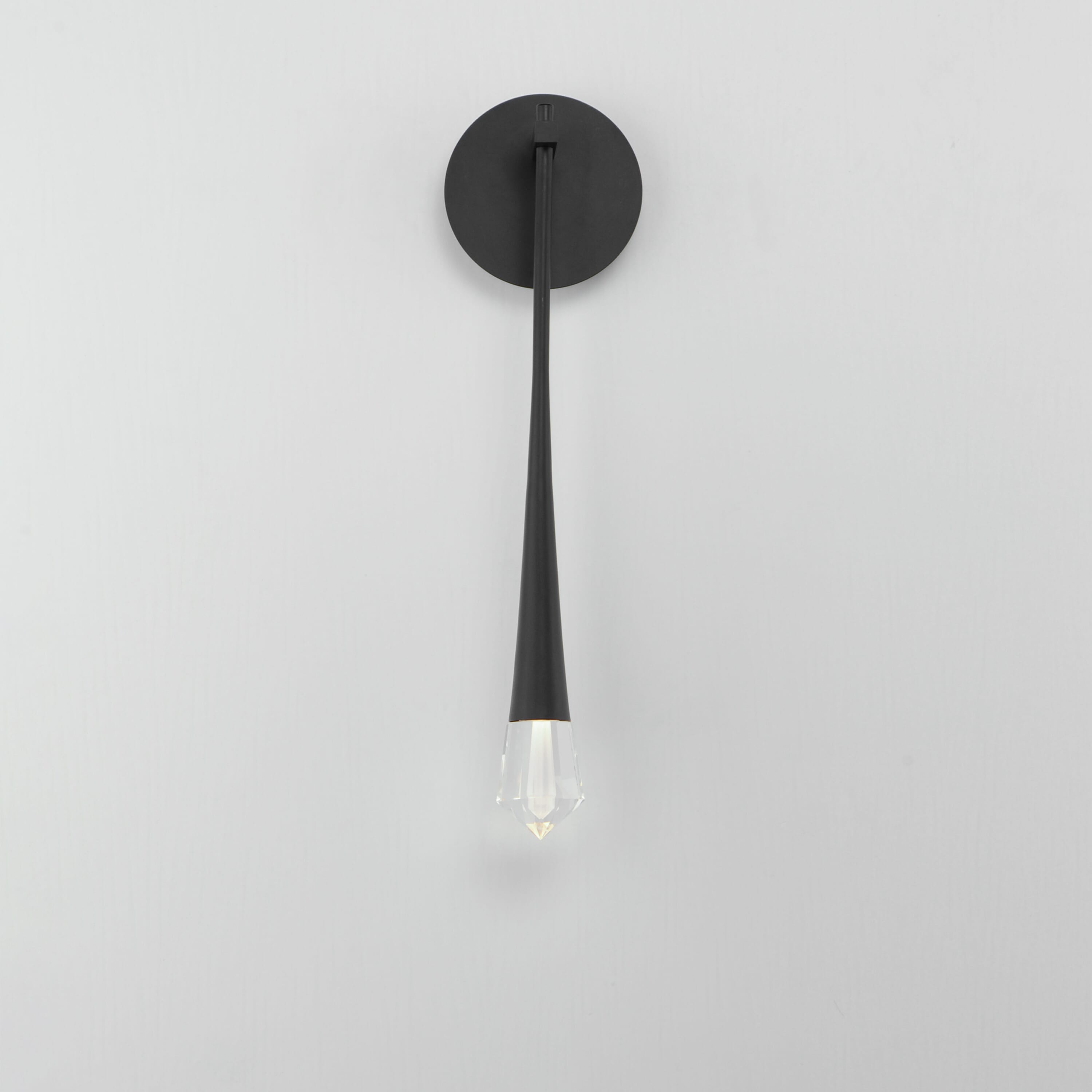 ET2 Lighting Pierce 1-Light Wall Sconce in Black