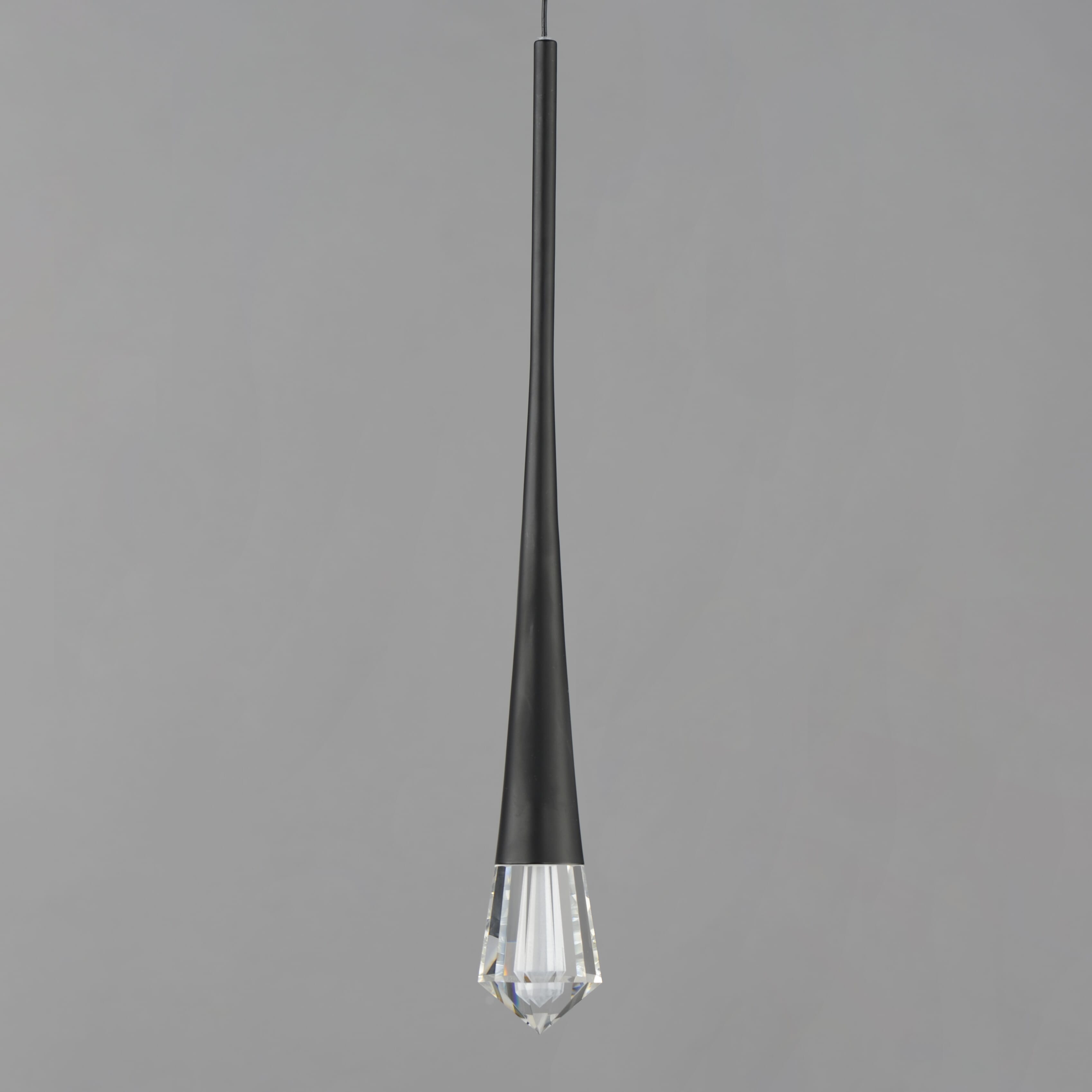 ET2 Lighting Pierce 1-Light Single Pendant in Black