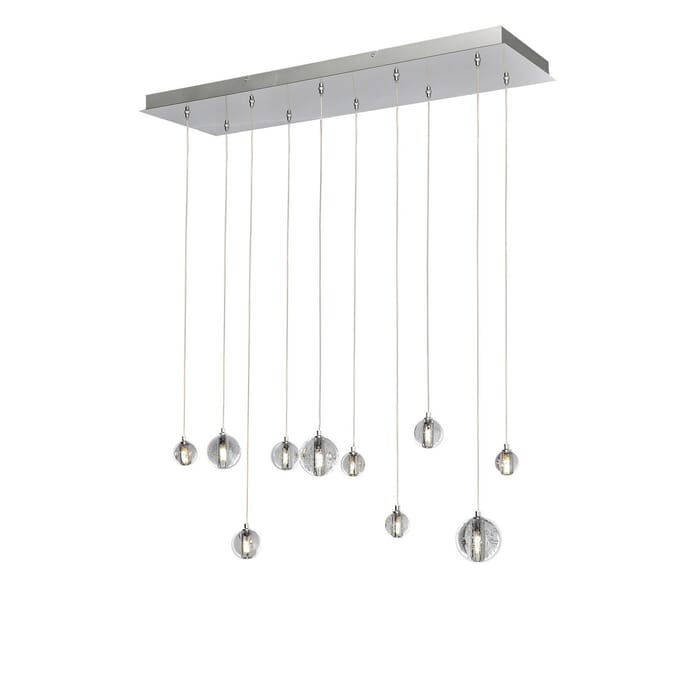 ET2 Harmony 33.75" 10-Light Linear Pendant in Polished Chrome ET2 Harmony 33.75" 10-Light Linear Pendant in Polished Chrome