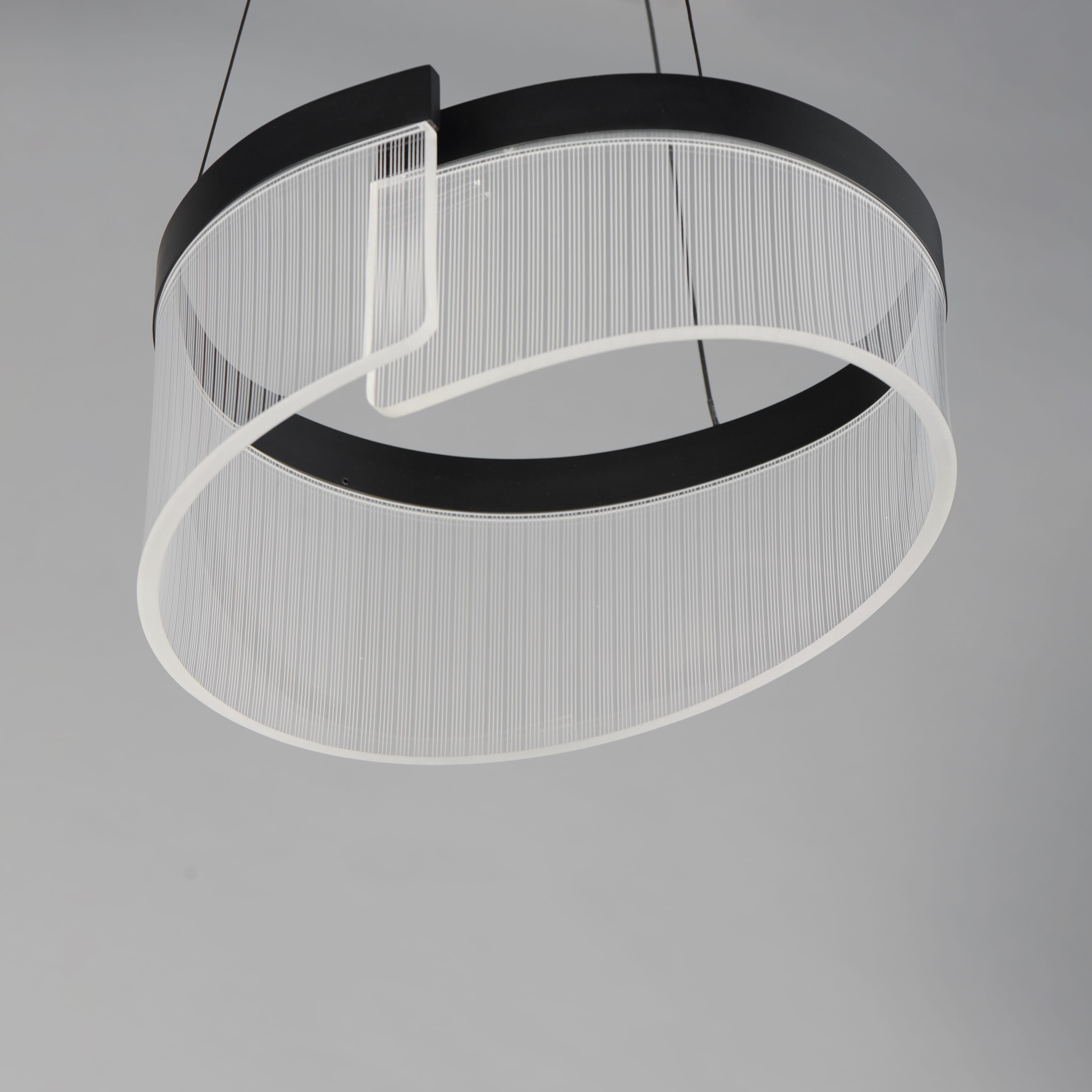 ET2 Lighting Sonata 1-Light Suspension Pendant in Black