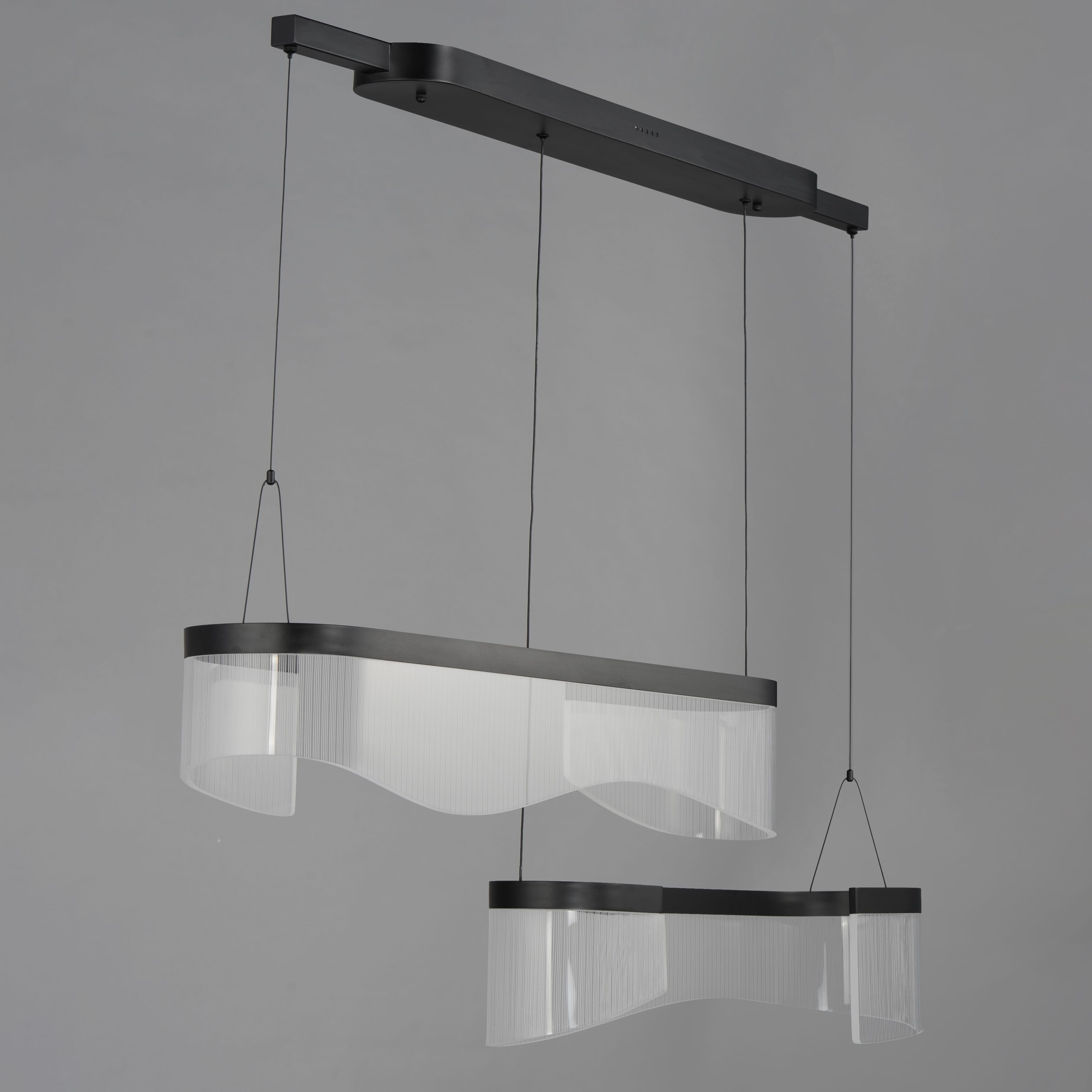 ET2 Lighting Sonata 2-Light Linear Pendant in Black