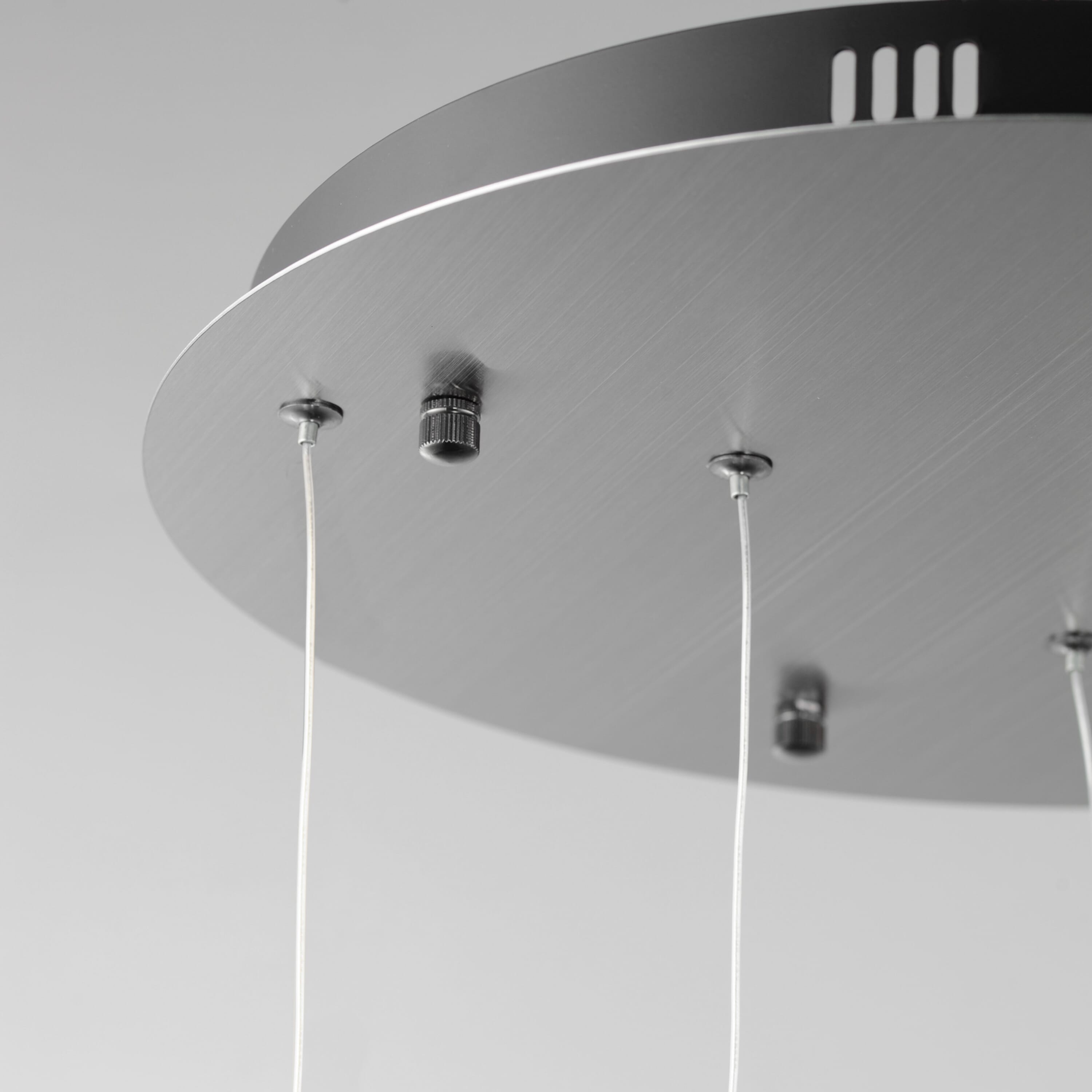 ET2 Lighting Rinkle 3-Light Multi-Light Pendant in Brushed Gunmetal