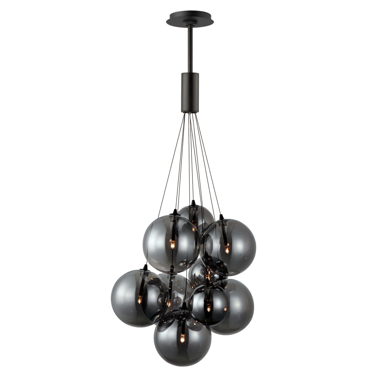 Burst 9-Light LED Pendant in Black