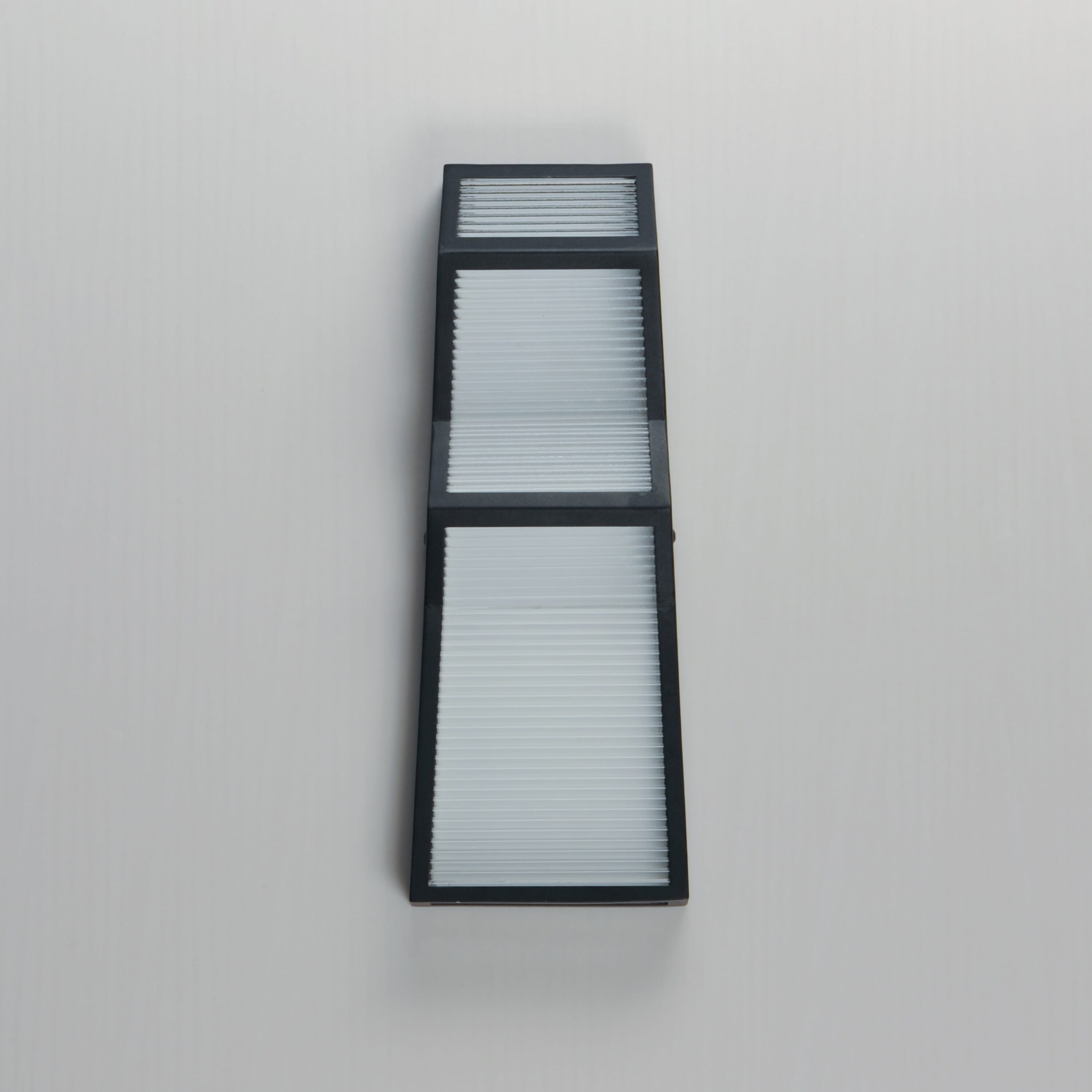 ET2 Lighting Totem 2-Light Outdoor Wall Mount in Black