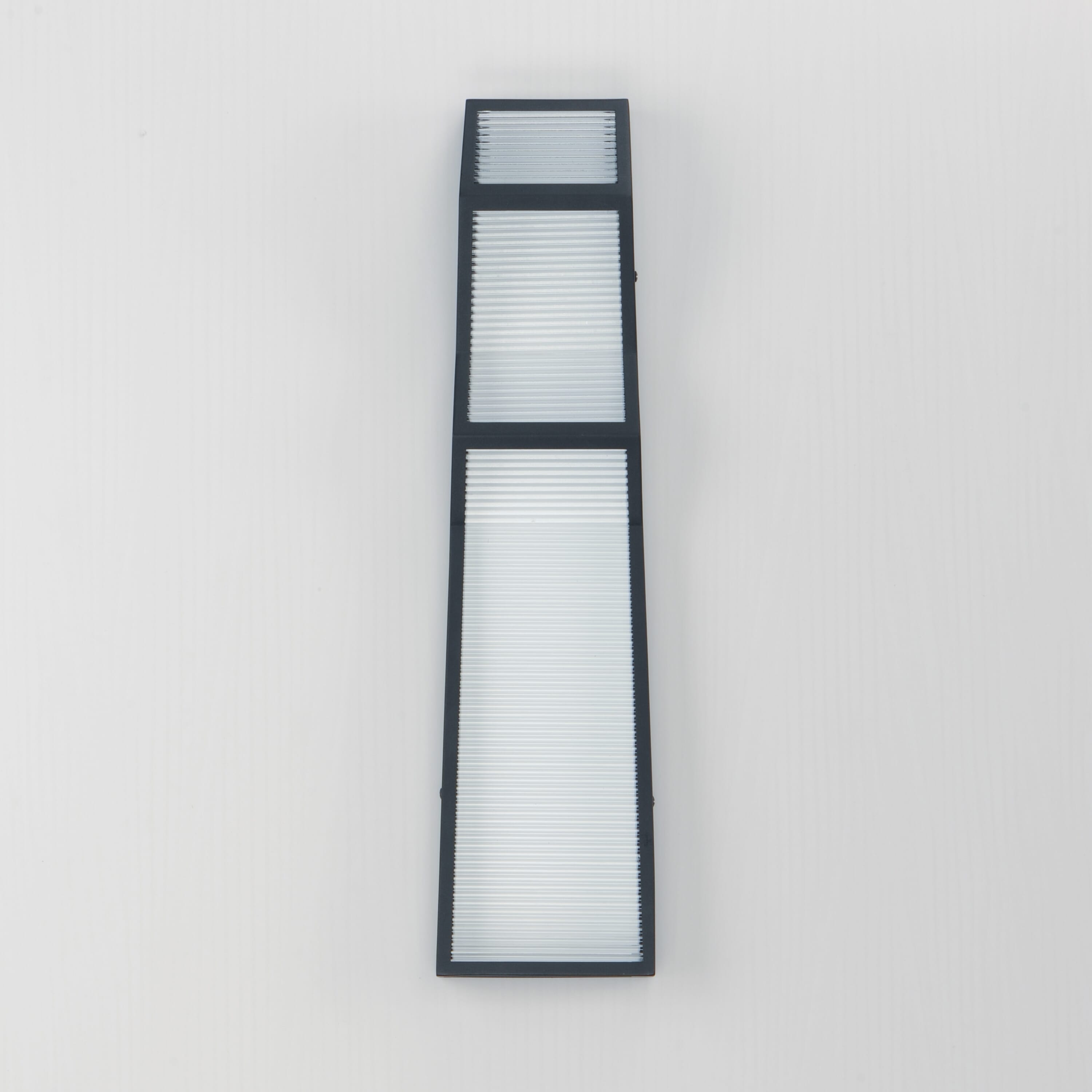 ET2 Lighting Totem 2-Light Outdoor Wall Mount in Black