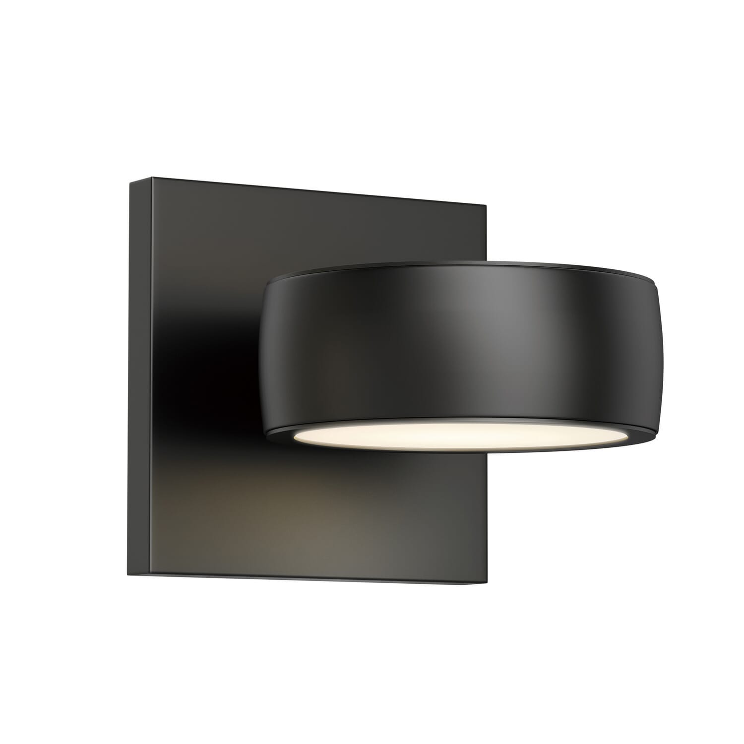 Modular 1-Light LED Outdoor Wall Sconce in Black