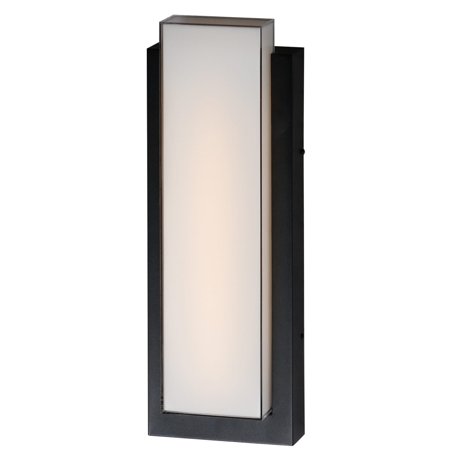 Tower 1-Light LED Outdoor Wall Sconce in Black