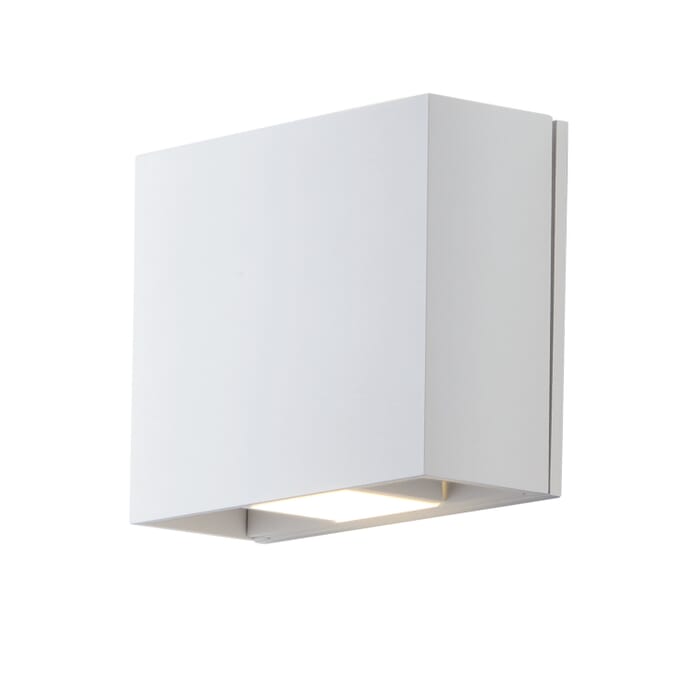 Alumilux Cube 2-Light LED Wall Sconce in White Alumilux Cube 2-Light LED Wall Sconce in White