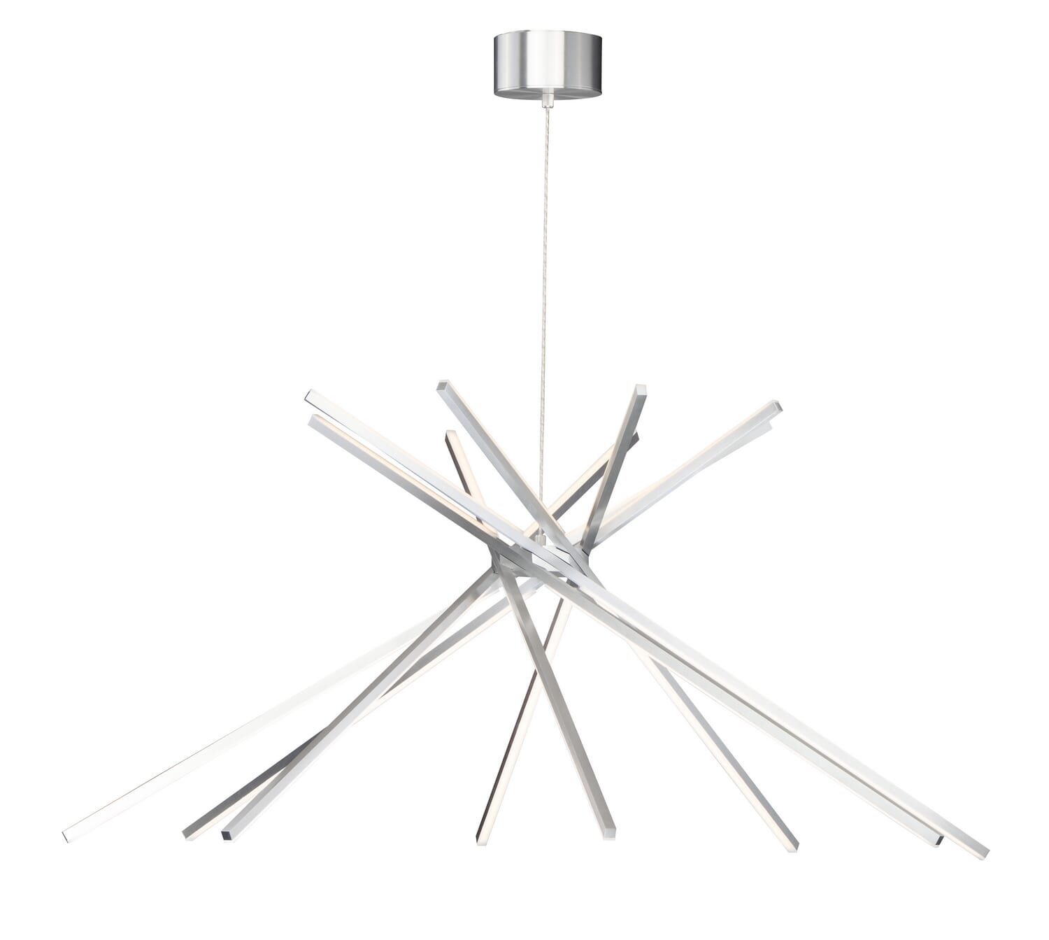 Alumilux Aster 8-Light LED Pendant in Satin Aluminum