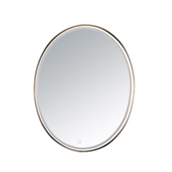 ET2 Lighting Mirror 29.5" LED Oval Mirror in Anodized Bronze