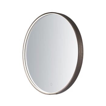ET2 Lighting Mirror 27.5" LED Round Lighted Mirror in Anodized Bronze