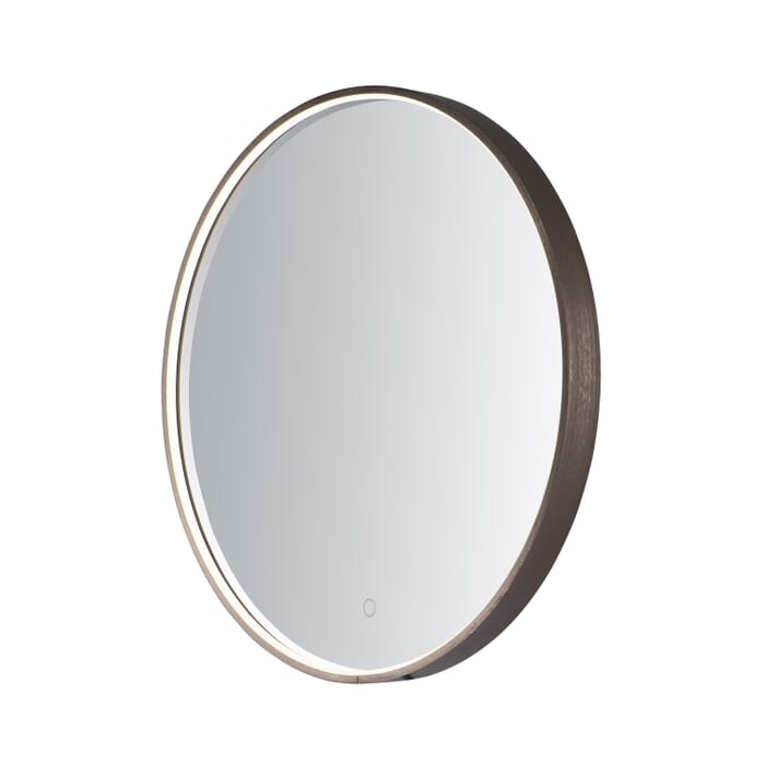 ET2 Lighting Mirror 27.5" LED Round Lighted Mirror in Anodized Bronze ET2 Lighting Mirror 27.5" LED Round Lighted Mirror in Anodized Bronze