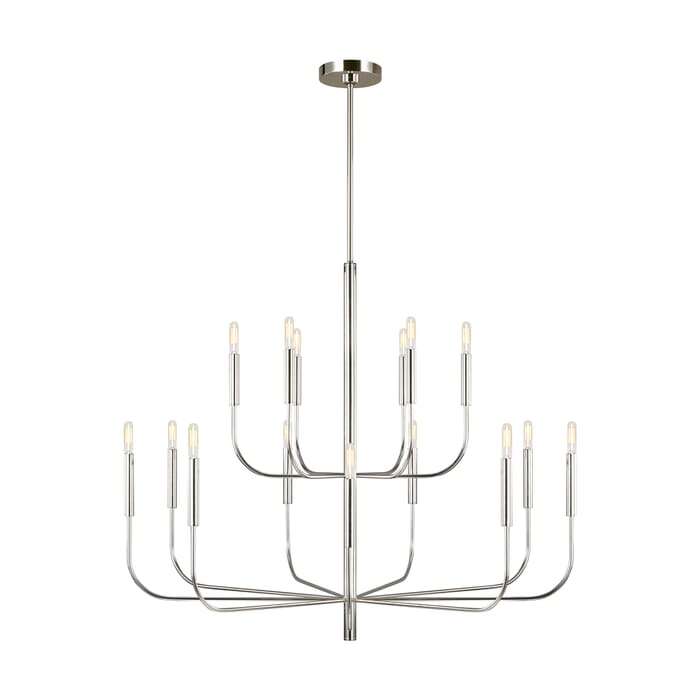 Generation Lighting Brianna 15-Light Chandelier in Polished Nickel by Ellen Degeneres Generation Lighting Brianna 15-Light Chandelier in Polished Nickel by Ellen Degeneres