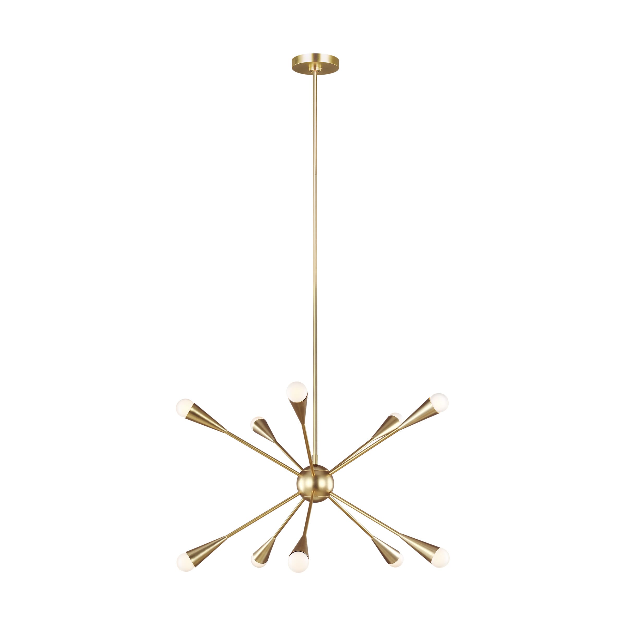 Generation Lighting Jax 10-Light Chandelier in Burnished Brass by Ellen Degeneres
