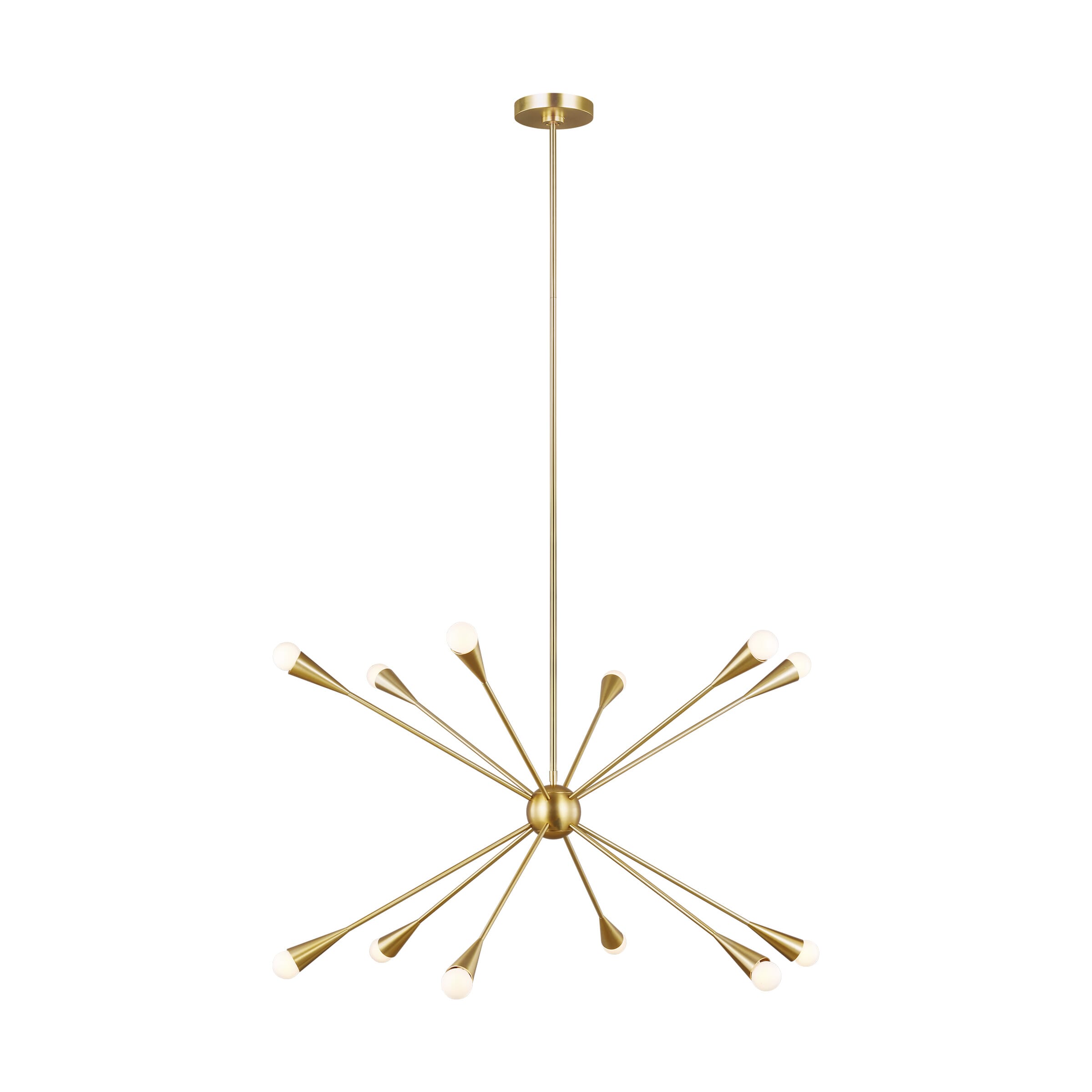 Generation Lighting Jax 12-Light Chandelier in Burnished Brass by Ellen Degeneres