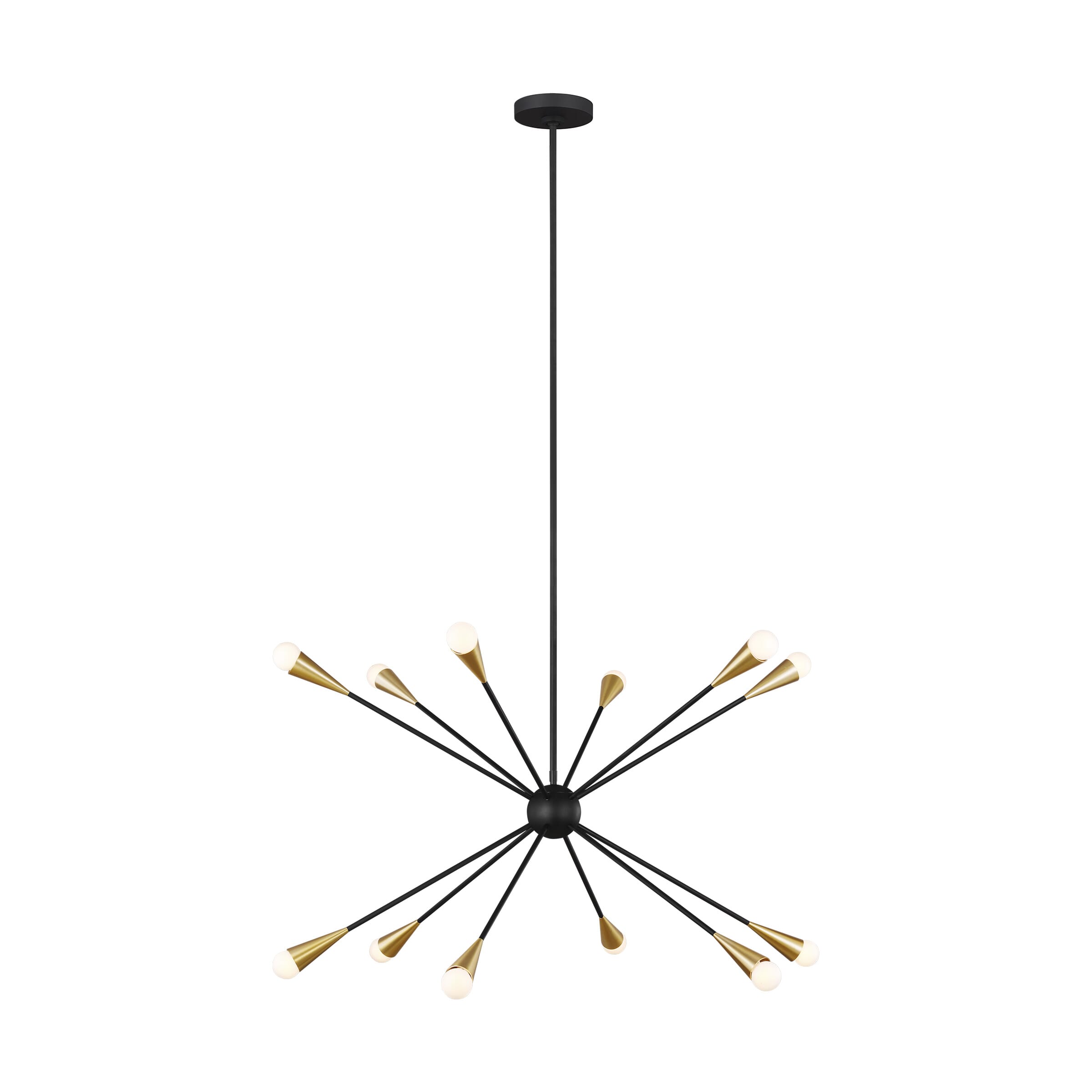 Generation Lighting Jax 12-Light Chandelier in Midnight Black by Ellen Degeneres