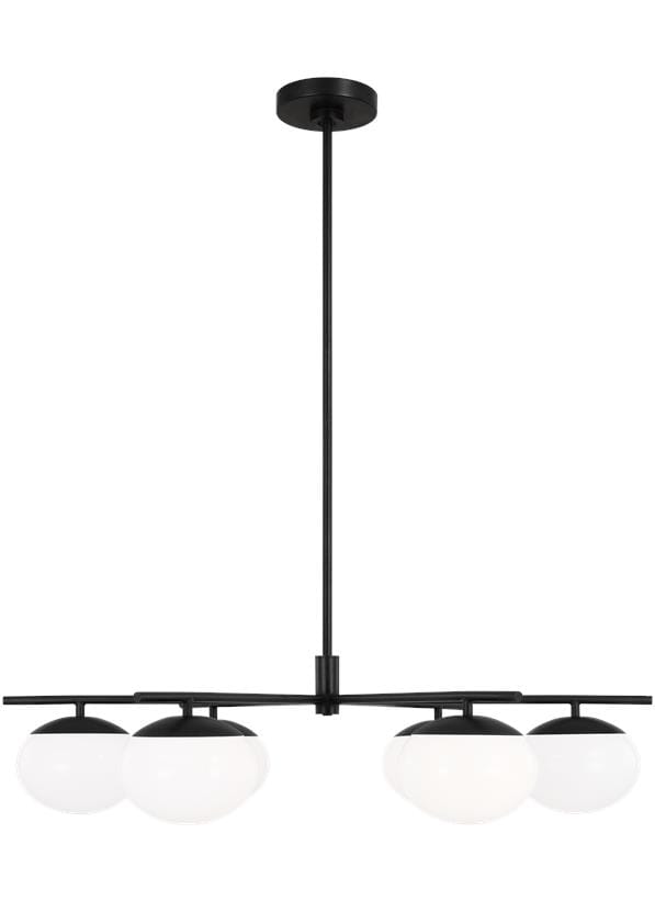 Generation Lighting Lune 6-Light Chandelier in Aged Iron by Ellen Degeneres
