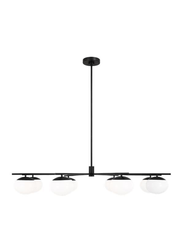 Generation Lighting Lune 8-Light Chandelier in Aged Iron by Ellen Degeneres
