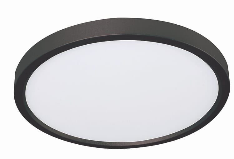 Edge Round LED Flush Mount in Black