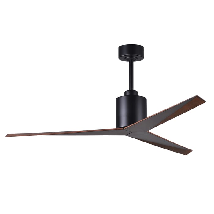 Eliza 6-Speed DC 56" Ceiling Fan in Matte Black with Walnut Tone blades Eliza 6-Speed DC 56" Ceiling Fan in Matte Black with Walnut Tone blades